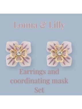 EARRING Set From Lonna & Lilly With Coordinating Face Mask